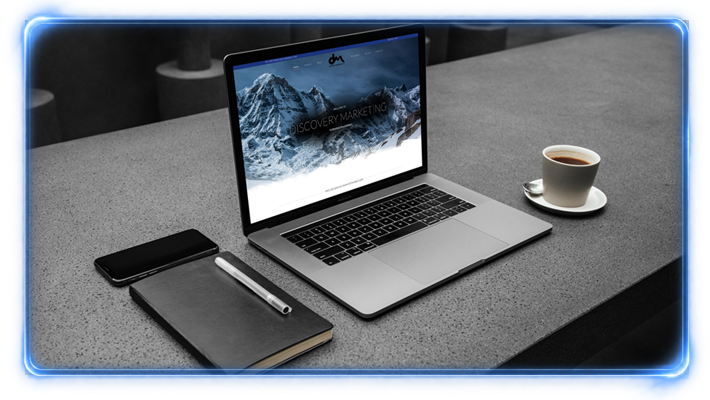 Discovery Marketing website designed by YXE Web Studios