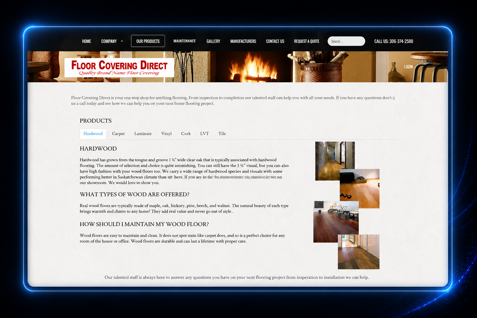 Floor Covering Direct project screenshot 2