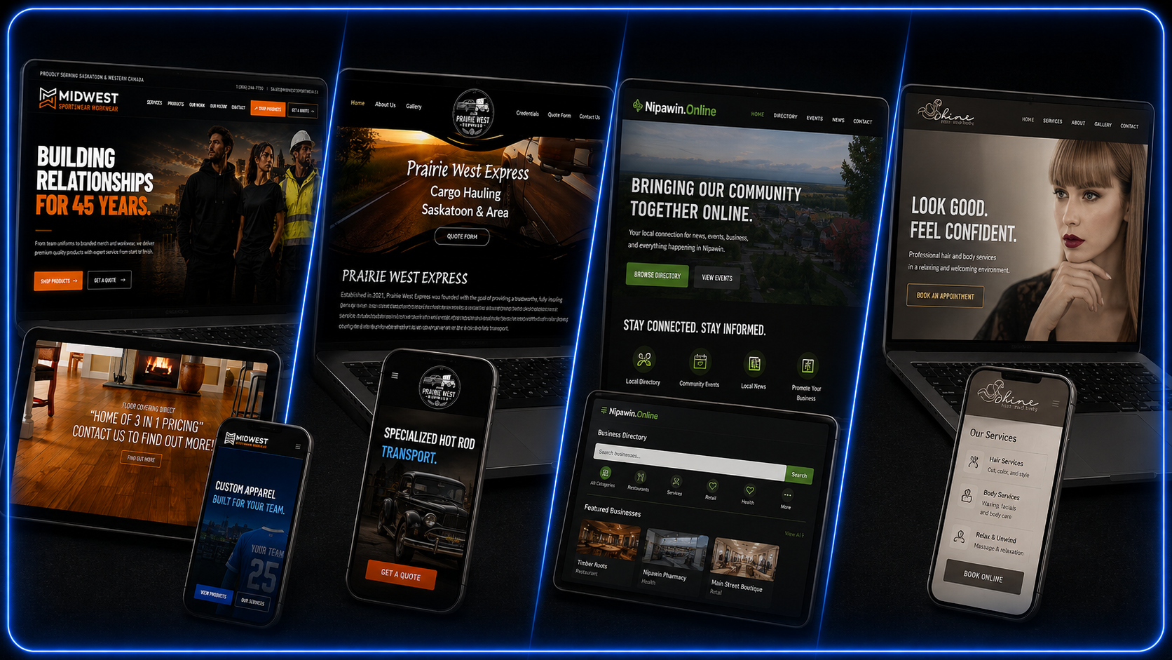 Saskatoon web design and website development portfolio by YXE Web Studios